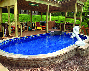 Semi Above Ground Pool in St. Louis